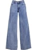 Urban Classics Urban Classics Damen Ladies Mid Waist Wide Denim in tinted lightblue washed