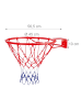 relaxdays Basketballkorb in Orange – Ø 45 cm