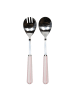 Blond Amsterdam 2tlg. Salatbesteck Set Streifen EB in Rosa - 25cm