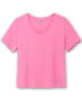 sheego T-Shirt in blumiges pink