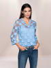 Heine 3/4-Arm-Shirt in himmelblau-kariert