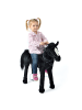 Pink Papaya Stehpferd für Kinder " 75 cm Polly Spielpferd " in Schwarz/Schwarz
