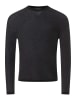 Timezone Pullover SPIRAL KNIT CREWNECK in Schwarz