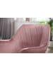 FineBuy Bürostuhl in Rosa / Samt / 97x55x55