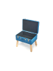 kobolo Sitzhocker TURQCASE50 in Blau