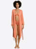 Hanro Bademantel Cira Nightwear in light carnelian