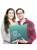 Mr. & Mrs. Panda Sitzkissen Opi mit Spruch in Aquarellblau