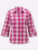 WITT WEIDEN Karo-Bluse in magenta-weiß-kariert