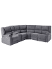 Beliani Ecksofa ROKKE in Grau - (W) 233 x (H) 94 x (L) 200 cm linksseitig