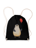 Mr. & Mrs. Panda Sportbeutel Pinguin Luftballon ohne Spruch in Schwarz