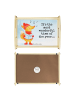 Mr. & Mrs. Panda tablett aus holz Fuchs Sänger Design mit Spruch in Weiß