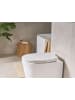 Beliani WC-Sitz PAPURI in Weiß - (W) 37 x (H) 45 x (L) 45 cm