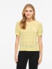 Vila Strickoberteil in Pastel Yellow