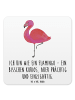 Mr. & Mrs. Panda Untersetzer Flamingo Classic mit Spruch in Weiß