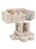 relaxdays 10tlg. Kinder-Spielsofa Set "Cord" in Beige - (B)108 x (H)32 x (T)50 cm