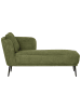 Beliani Chaiselongue ARTHEZE in Grün/Schwarz - (W) 148 x (H) 70 x (L) 64 cm linksseitig