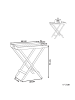 Beliani Beistelltisch TOSCANA in Braun - (W) 45 x (H) 73 x (L) 68 cm