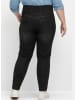 sheego High-waist-Jeans in black denim