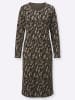 WITT WEIDEN Jerseykleid in schwarz-braun-gemustert