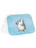 Mr. & Mrs. Panda Topflappen Pinguin Duschen ohne Spruch in Eisblau