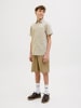 JACK & JONES Junior Kurzarmhemd JJBREEZE LINEN BLEND SHIRT JNR in crockery