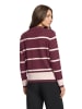 Betty Barclay Feinstrickpullover mit Stehkragen in Patch Dark Red/Beige