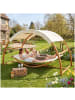 tectake Schwebeliege, Belastbarkeit 250 kg, 328 x 160 x 171,5 cm, Holzgestell