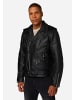 Ricano Herren Lederjacke Brando in Schwarz