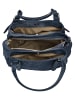 Samantha Look Handtasche echt Leder in blau