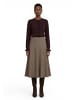 Zero  A-Linien-Rock mit Muster in Beige/Brown