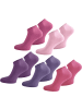 normani 15 Paar Sneakersocken American in Hellrosa/Rosa/Pink/Lila/Violett