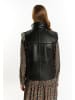 DreiMaster Vintage Damen Lederweste in Schwarz