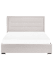 Beliani Doppelbett ROUEN in Beige - (W) 168 x (H) 111 x (L) 214 cm