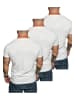 Amaci&Sons 3er-Pack T-Shirts 3. LAKEWOOD in (3x Weiß/Grau)