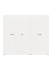 ebuy24 Kleiderschrank Darwin Weiß 200 x 51 cm