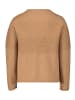 Betty Barclay Strickpullover mit Strickdetails in Camel Melange