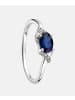 Diamant L'éternel Ring aus 375 Weißgold mit Diamant mit Saphir