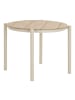 ebuy24 Gartentisch Bella Sandfarben 90 x 90 cm