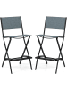 COSTWAY 2er Set Campingstühle in Blau