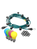 SPICELITE Garten Party Lichterkette Illu 30 bunte LED Tropfenlampen 30m grün
