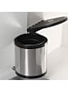 relaxdays Einbaumülleimer in Silber - 12 l