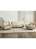 Beliani 3-tlg Sitzgruppe LEIRA in Beige/Silber