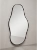 KADIMA DESIGN Wandspiegel Asymmetrisch 40x80 cm Metall Design Hängespiegel ,