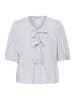 CULTURE Kurzarm-Bluse CUelia Relaxed fit in Blue/Yellow/White Stripe