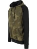 Urban Classics Kapuzenpullover in olive camo/blk