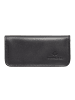 Windrose Nappa Schmuckkasten Leder 14 cm in schwarz