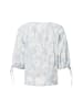 SAMSOE & SAMSOE Bluse Samatera in hellblau weiß