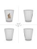 Mr. & Mrs. Panda Schnapsglas Hund Liebe ohne Spruch in Transparent