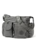 Bag Street Schultertasche Nylon grau ca. 32cm