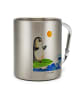 Mr. & Mrs. Panda Thermobecher Pinguin Surfer ohne Spruch in Silber